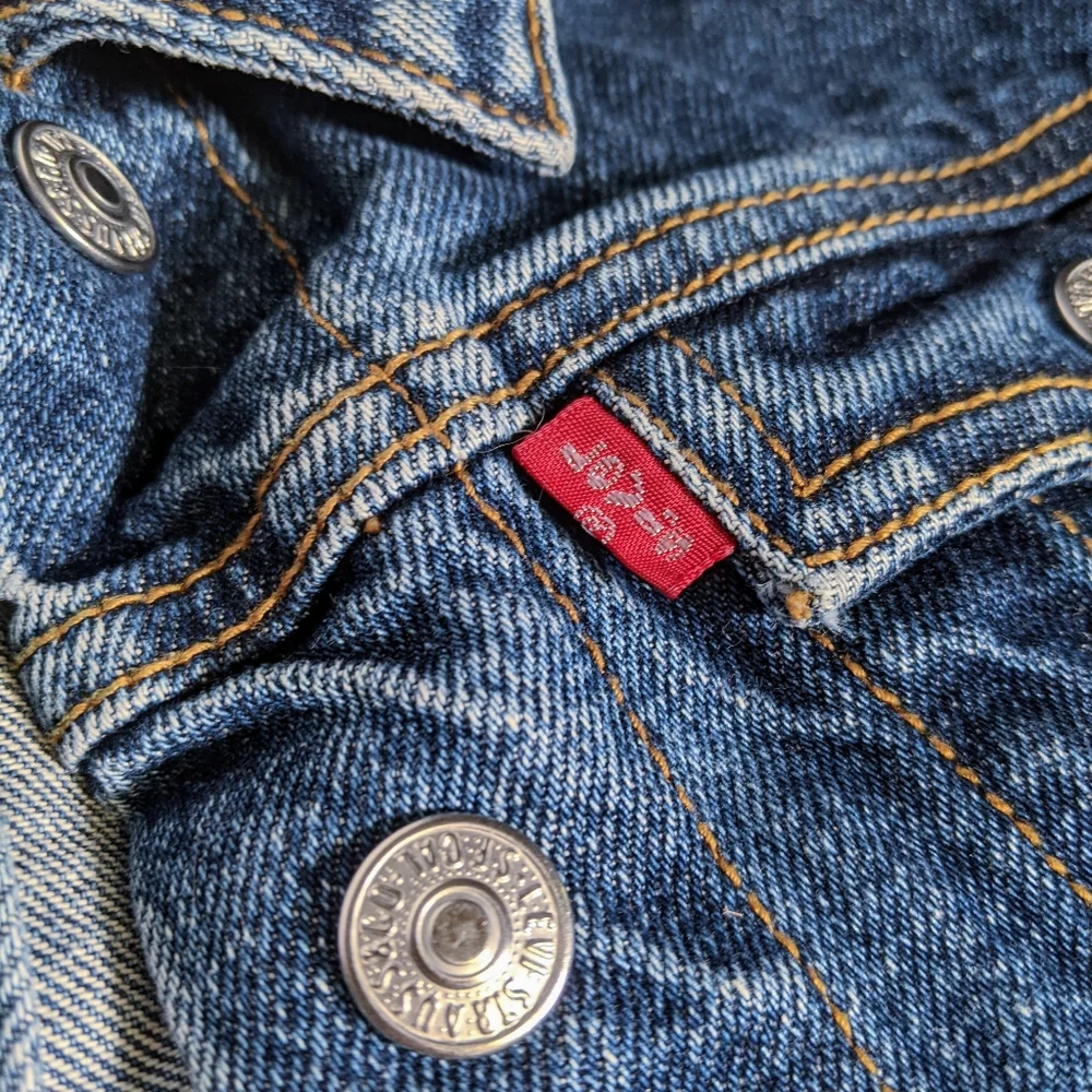 Levi's Jeans Jacket Boys Girls 2T Denim - Picture 5 of 8